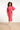 25501 Smashed Lemon Damesgebreide Midi Jurk | Cerise