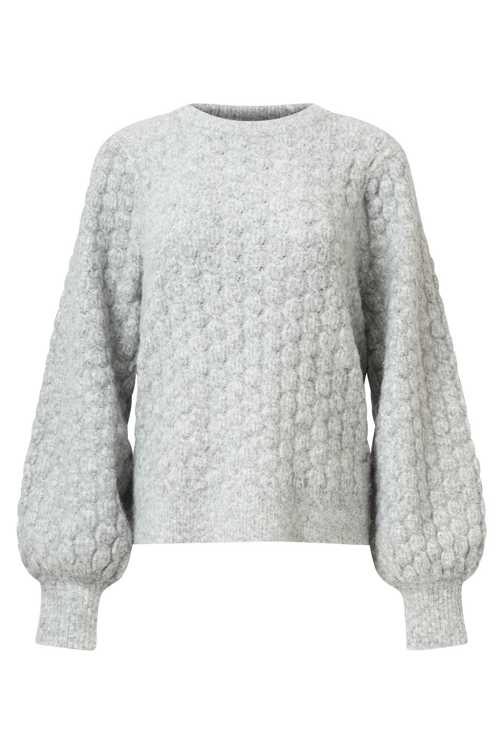25502 Smashed Lemon Damesgebreide Vrouwelijke Losvallende Trui | Grey