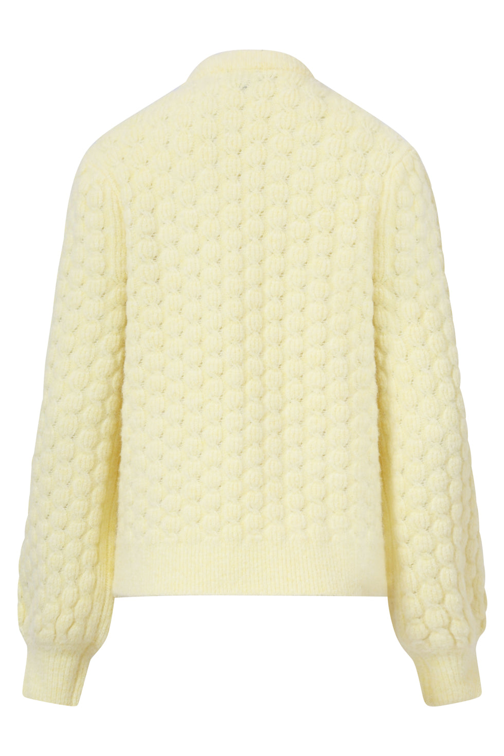 25502 Smashed Lemon Damesgebreide Vrouwelijke Losvallende Trui | Light Yellow