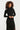 25503 Smashed Lemon Damesgebreide Jurk met Lurex | Black