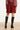 25506 Smashed Lemon Damesgeknoopt Gebreide Rok | Bordeaux