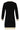 25512 Smashed Lemon Damescontrast Gebreide Jurk | Black - Off White