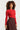 25513 Smashed Lemon Damesgestreept Gebreide Top | Red - Bordeaux