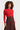 25513 Smashed Lemon Damesgestreept Gebreide Top | Red - Bordeaux