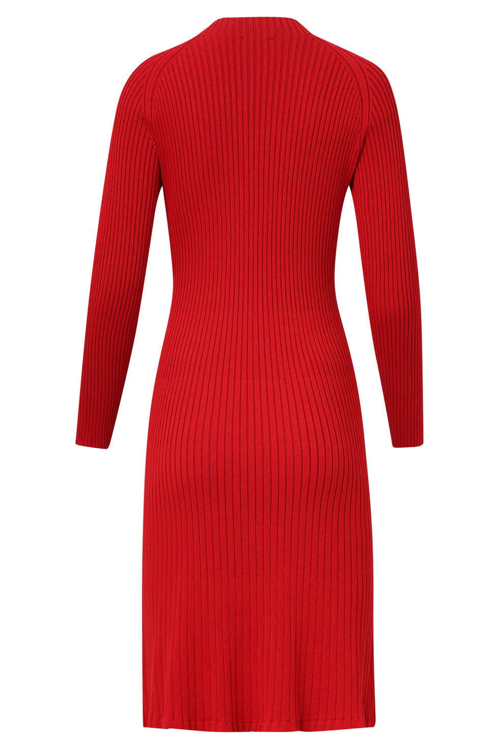 25515, Knit Dress | Red - Bordeaux