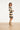 25527 Smashed Lemon Damesgebreide Jurk Zand met Golfpatroon Pof... | Black - Sand