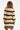 25527 Smashed Lemon Damesgebreide Jurk Zand met Golfpatroon Pof... | Black - Sand