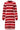 25527 Smashed Lemon Damesgebreide Jurk Zand met Golfpatroon Pof... | Red - Pink