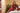 25527 Smashed Lemon Damesgebreide Jurk Zand met Golfpatroon Pof... | Red - Pink