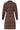 25531 Retro Gebreide Jurk Met Bruin En Zwart Print | Brown - Black