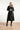 25547 Smashed Lemon Lange Jas met Contraststiksel | Black