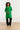 25554 Bouclé Jas Met Parelmoerknopen | Green