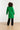 25554 Smashed Lemon Bouclé Jas met Parelmoerknopen | Green