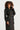 25555 Smashed Lemon Lange Uni Jas met Ceintuur | Black