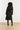 25555 Smashed Lemon Lange Uni Jas met Ceintuur | Black