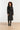 25555 Smashed Lemon Lange Uni Jas met Ceintuur | Black