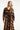 25557 Midi Dierenprint Jurk Met Ceintuur In Bruin En Zwart | Brown - Black