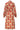 25572 Aztec Midi Jurk In Warmroze En Camel | Camel - Muticolour