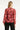 25588 Lippenprint Chiffon Top in Rood en Zwart | Red - Black