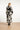 25594 Maxi Jurk Met Graffische Bloemenprint In Zwart En Off-White | Black - Off White