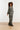 25595 Ornament Geprint Broek in Zwart off white en Groen details | Black - Muticolour