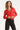 25613 Smashed Lemon Doorknoopshirt met V Hals & Kraag | Red