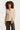 25624 Smashed Lemon Dames3d Bloemenprint Top met V Hals | Sand