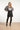 25633 Smashed Lemon Damesglanzende Top met Trendy Losvallende P... | Silver Grey