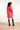 25634 Damesmarineblauwe Korte Jurk | Cerise