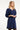 25634 Damesmarineblauwe Korte Jurk | Navy