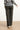 25636 Smashed Lemon Damesstretch Charcoal Broek met Wijde Pijpen | Charcoal