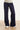 25636 Smashed Lemon Damesstretch Charcoal Broek met Wijde Pijpen | Navy