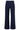 25636 Smashed Lemon Damesstretch Charcoal Broek met Wijde Pijpen | Navy