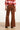25648 Retro Chic Bruine Flared Broek | Brown