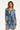 25682 Smashed Lemon Damesgetailleerd Zig Zag Geprint Jurk | Light Blue - Grey