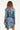 25682 Smashed Lemon Damesgetailleerd Zig Zag Geprint Jurk | Light Blue - Grey