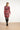 25682 Smashed Lemon Damesgetailleerd Zig Zag Geprint Jurk | Red - Pink
