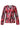 25683 Damesgetailleerd Zig Zag Geprint Top | Red - Pink