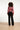 25683 Smashed Lemon Damesgetailleerd Zig Zag Geprint Top | Red - Pink