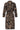 25692 Korte Jurk Met Abstract Zwart En Camel Print | Black - Camel