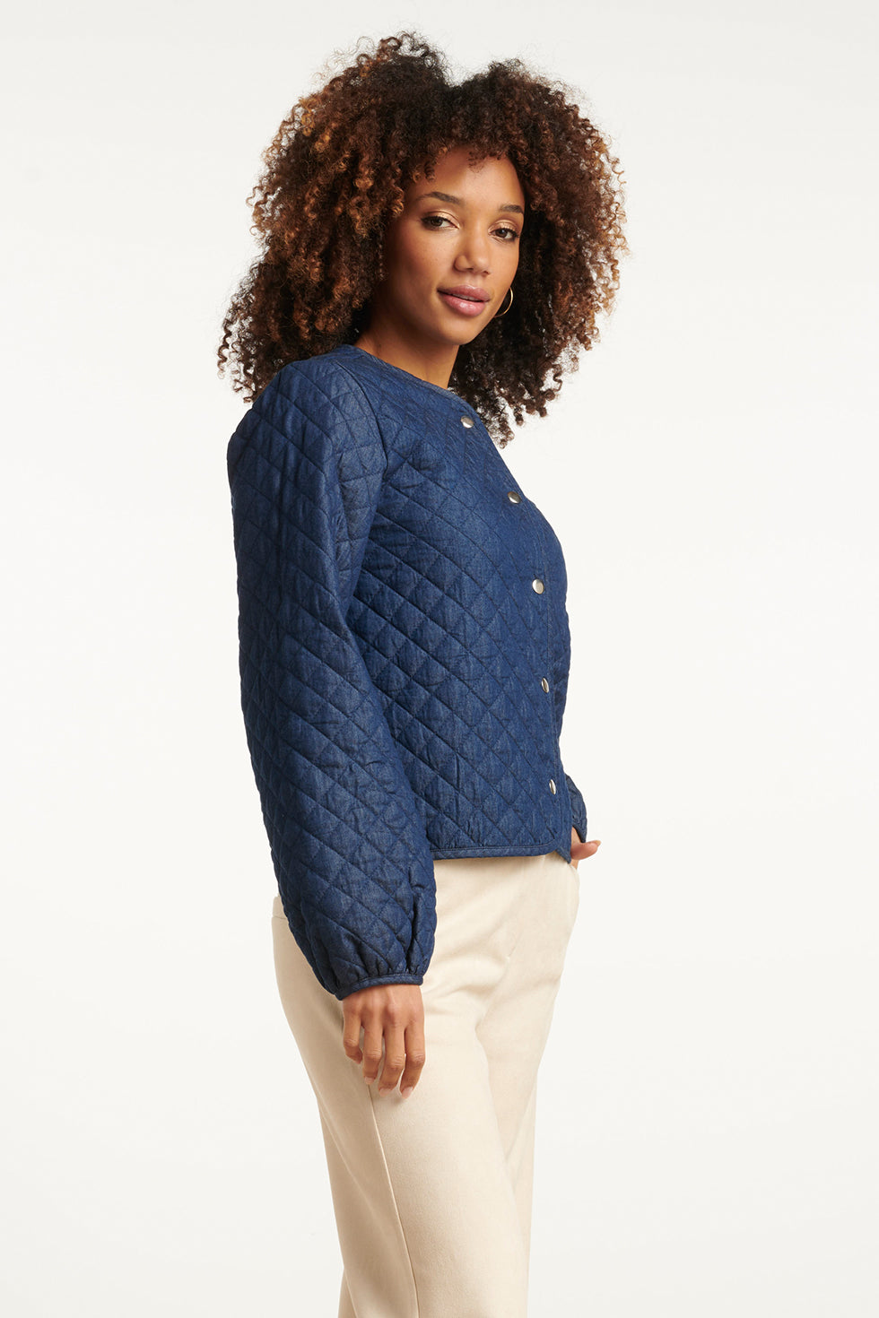 25699 Jeansjack Van Donkerblauw Denim | Dark Blue Denim