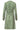 25726 Army en Off-white Blad Geprint Jurk in Stretchstof | Army - Off White