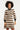 25736 – Smashed Lemon Gebreide jurk met golfdessin | Black - Sand