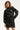 25738 – Smashed Lemon Gebreide trui met ruitdessin | Black - Silver