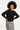 25743 – Smashed Lemon Gebreide top met structuur | Black - Gold