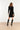 25745 – Gebreide Jurk Met Elegante Plooival | Black