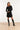 25745 – Smashed Lemon Gebreide jurk met elegante plooival | Black