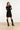 25745 – Smashed Lemon Gebreide jurk met elegante plooival | Black