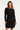 25745 – Smashed Lemon Gebreide jurk met elegante plooival | Black