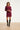 25746 – Smashed Lemon Gebreide jurk met ceintuur | Aubergine
